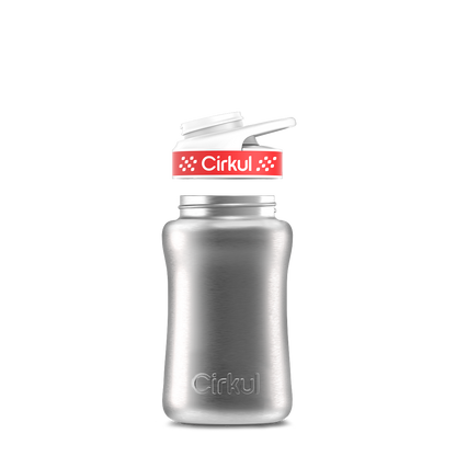 12oz. Stainless Steel Bottle & Comfort Grip Lid